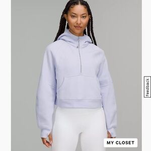 Lululemon Scuba 1/4 Zip Hoodie Pastel Blue